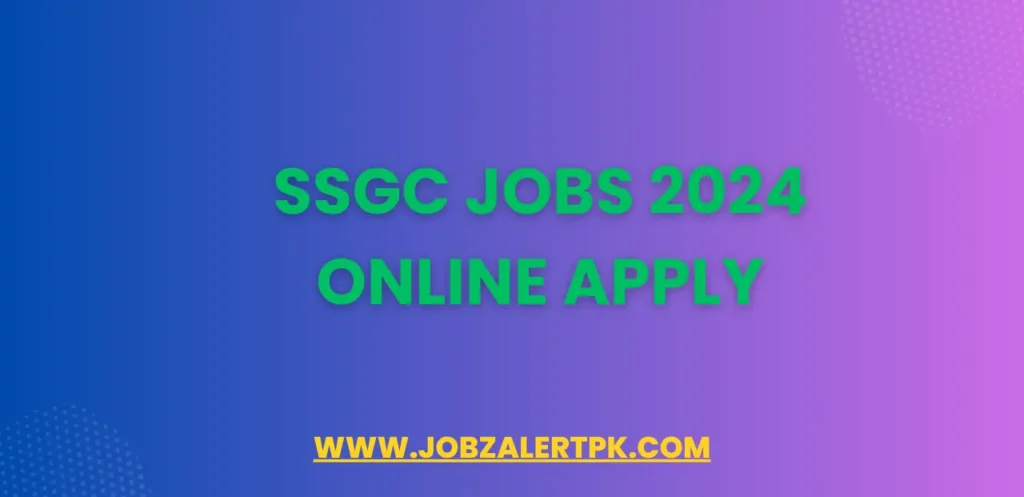 SSGC Jobs 2024 Online Apply
