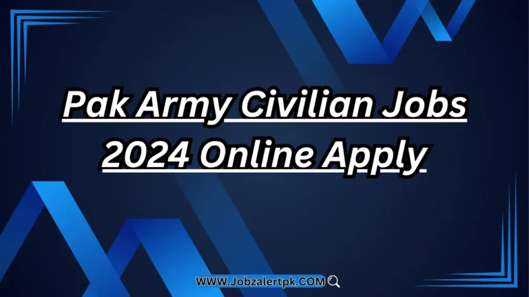 Pak Army Civilian Jobs 2024 Online Apply