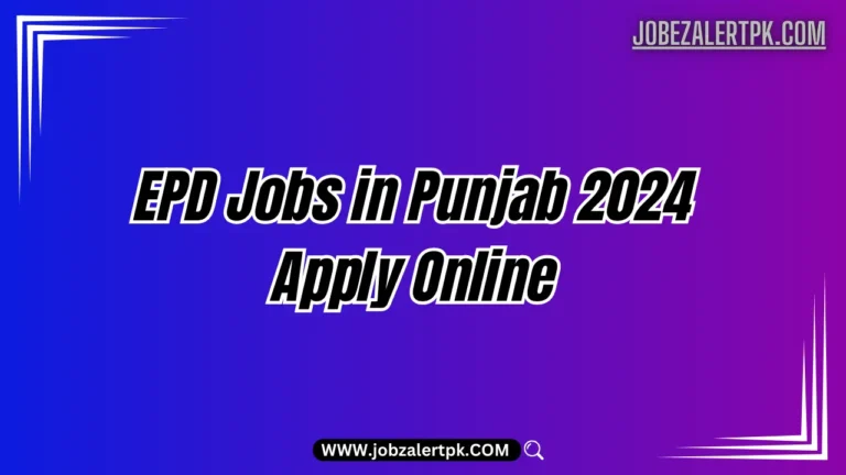 EPD Jobs in Punjab 2024 Apply Online