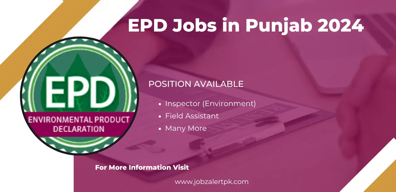 EPD Jobs in Punjab 2024 Advertisment Apply Online