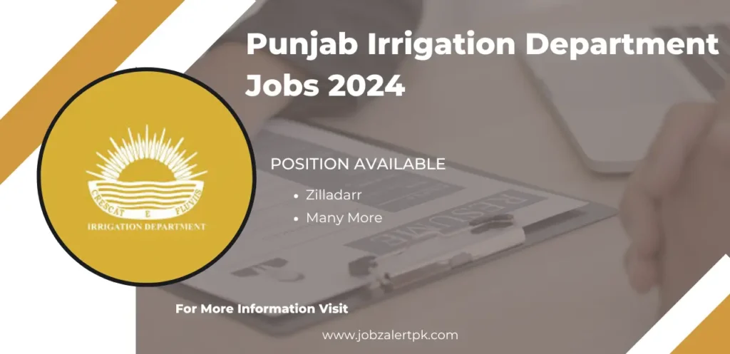 Punjab Irrigation Department Jobs 2024 Advertisment Online Apply